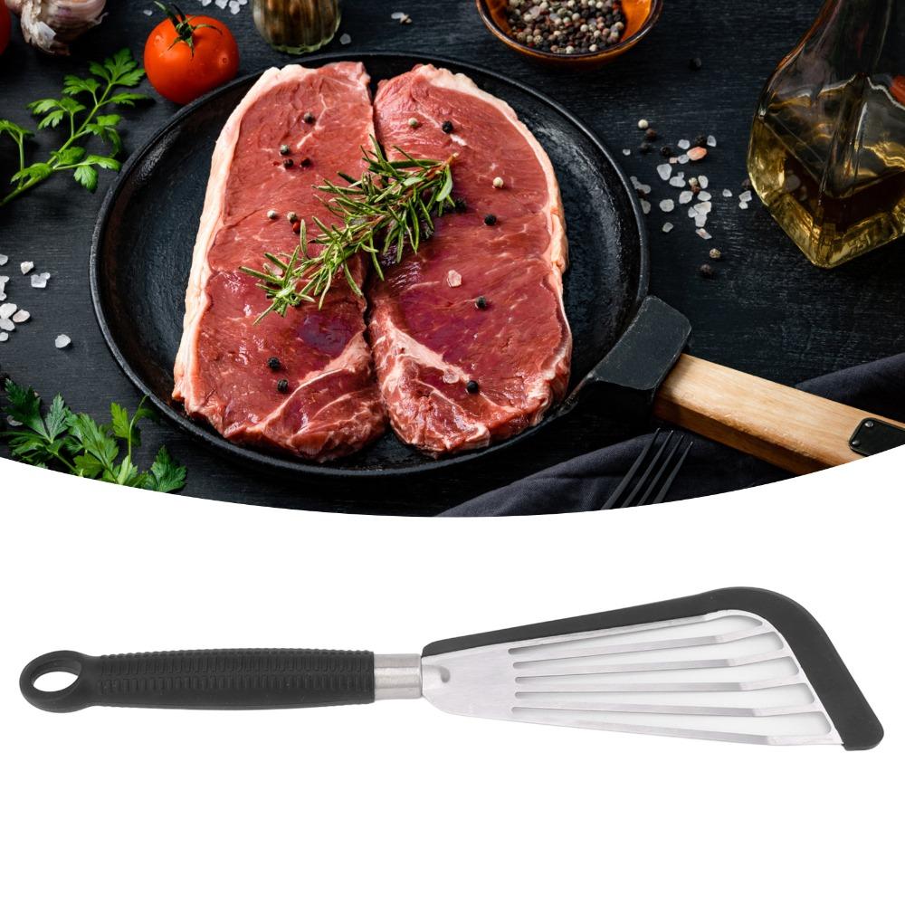 Black Grey Fish Spatula Slot Design Nonstick Spatula Slotted Spatula Frying Fish Egg Steak Pancake