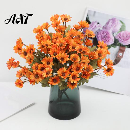 Lifelike Artificial Flowers for Home Decor Daisy Flowers, Realistic Plastic Floral Arrangements, Reusable Faux Flower Bouquet, Decorative Silk Wedding