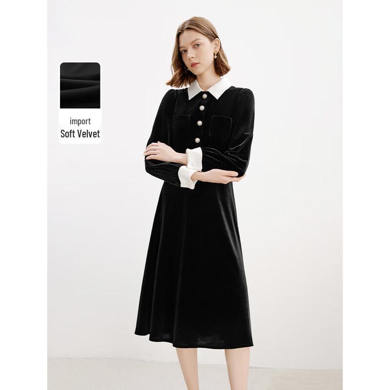 

LAUREL Элегантное вельветовое платье-рубашка M