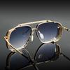 Ochelari de Modă Metalici Vintage cu Punte Dublă Cadru din Oțel Inoxidabil Ochelari Retro Pentru Timp Liber Zilnic