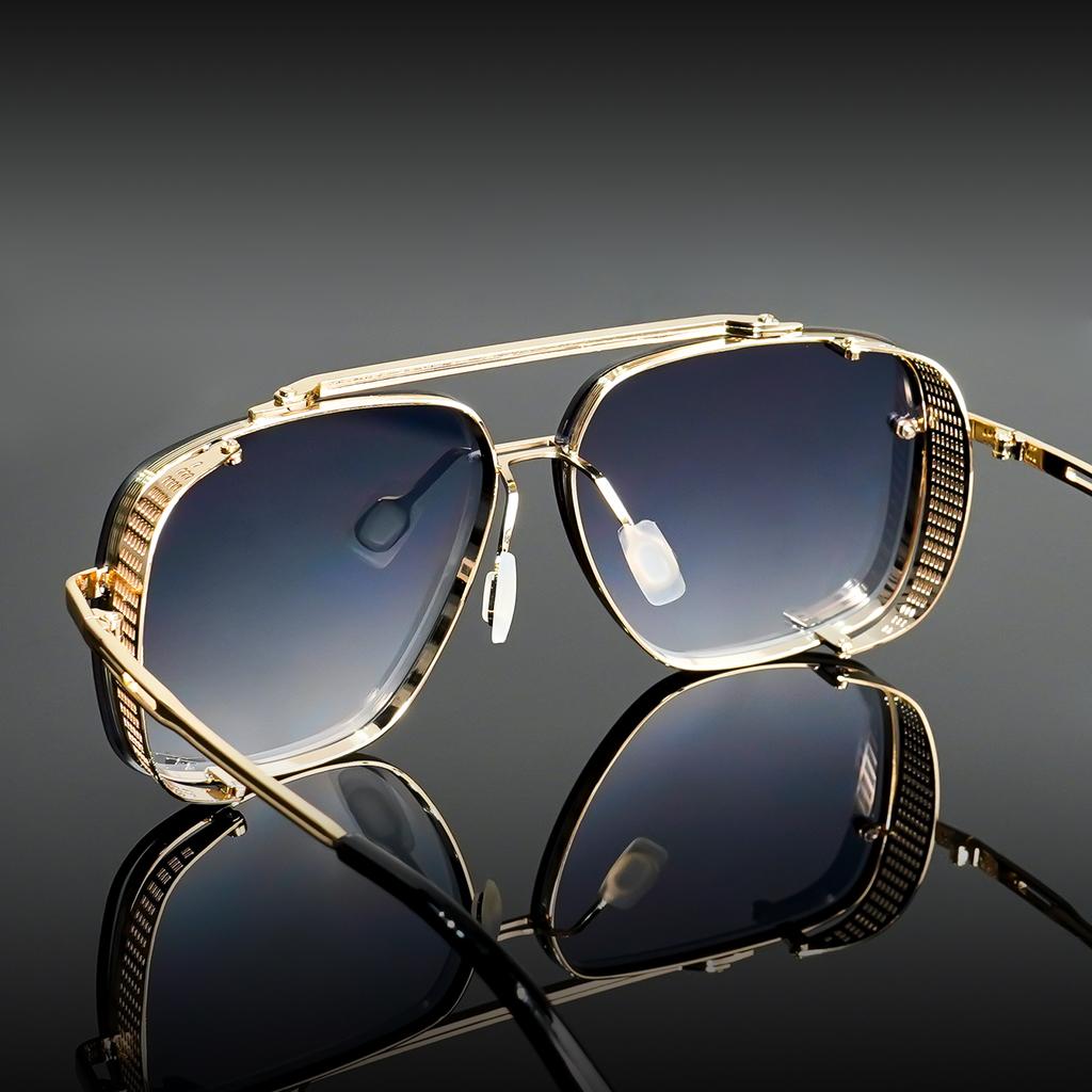Ochelari de Modă Metalici Vintage cu Punte Dublă Cadru din Oțel Inoxidabil Ochelari Retro Pentru Timp Liber Zilnic