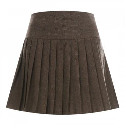 Shop   Fw Women S Golf Herringbone Inner ShortS Pleated Skirt nS wSk 20020 Brown