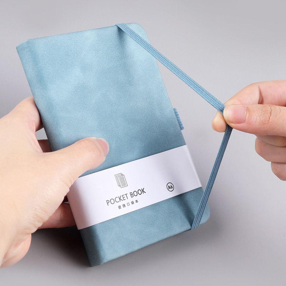 With Elastic Band Portable Mini Notebook A6/A7 A6/A7 Pocket Notepad Student Notebook Stationery