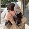 Plaid Fleece Ear Warmers Women Men Winter Thick Foldable Earmuffs Anti-Cold Outdoor