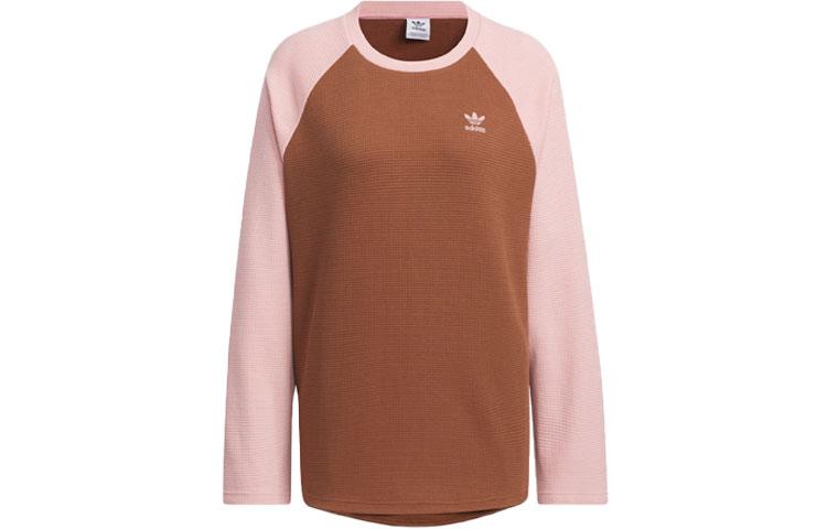Adidas Originals Raglan Sleeve T Shirt Women s Brown IZ1542 L