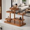 Large Capacity Wooden Storage Rack Decorative Waterproof Keys Glasses Storage Rack Moisture-proof Space Saving