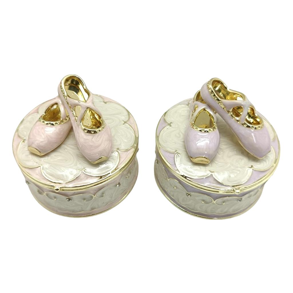 Stylish Ballerina Shoe Jewelry Holder Multifunctional Ballet Slipper Trinket Box Delicate Jewelry Protection Container