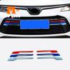 For Toyota Corolla Sedan    ABS Car Front Head Grille Fence Decoration Strip Cover Trim Car Styling Accessories