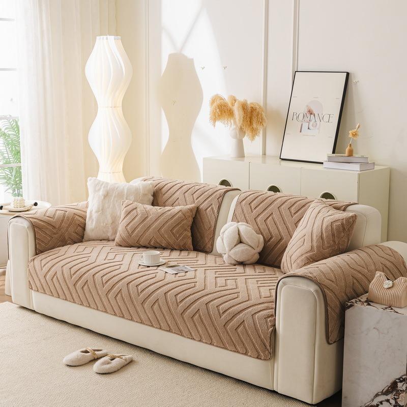 1Pc Thick Plush Sofa Cover Winter Warm Anti Slip Couch Cushion Protector Sofa Towel Couch Slipcovers For Living Room Home Decor