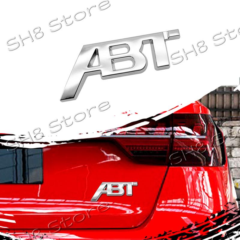 3D Kovové Logo ABT Znak na Přední Mřížku Auta Odznak na Zadní Víko Kufr Nálepka Pro SQ5 RS3 RS4 RS6 S3 S5 Q5 Q8 A3 A4 A6 Decal ABT Příslušenství