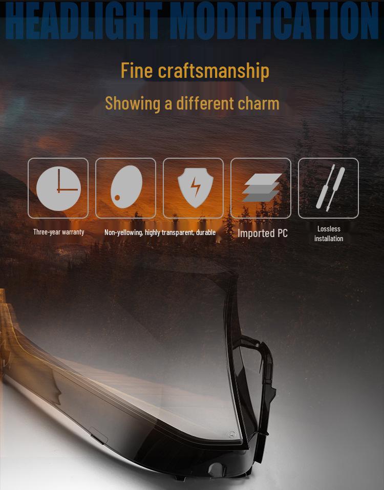Compatible Headlight Lens Cover for 2015-2019 Mercedes-Benz GLS (GLS167)