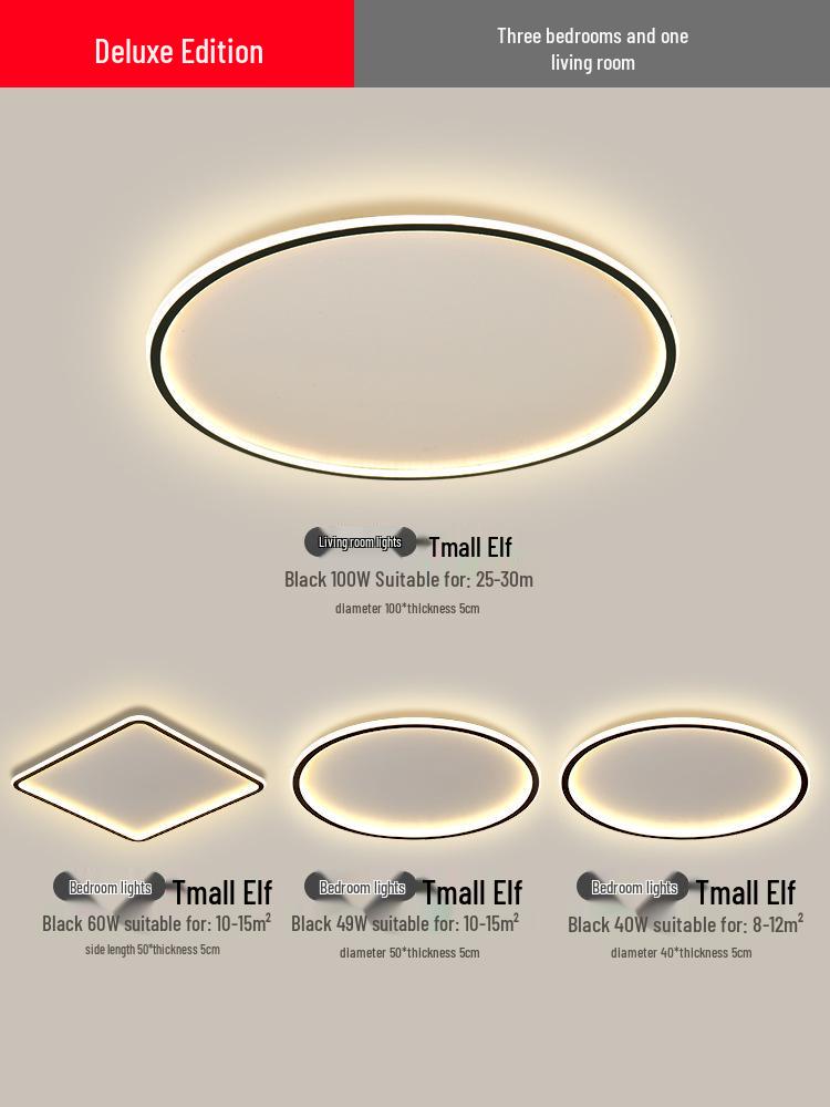 2025 Modern LED Ceiling Light with Remote Control - Minimalist Style for Master Bedroom & Living Room