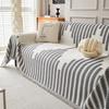 Chenille Stripe Throw Blanket for Living Room Modern Style Line Couch Covers Blankets Dustproof Full Sofa Cover Office Nap Shawl