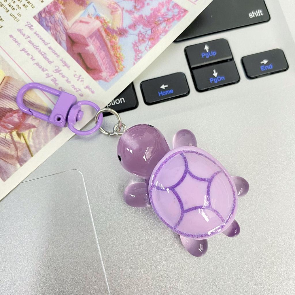 3D Leuchtende Schildkröte Leuchtet im Dunkeln Meeresschildkröte Schlüsselanhänger Ins Schildkröte Schlüsselanhänger Partner Geschenk Tasche Hängender Anhänger Party Gast Geschenk