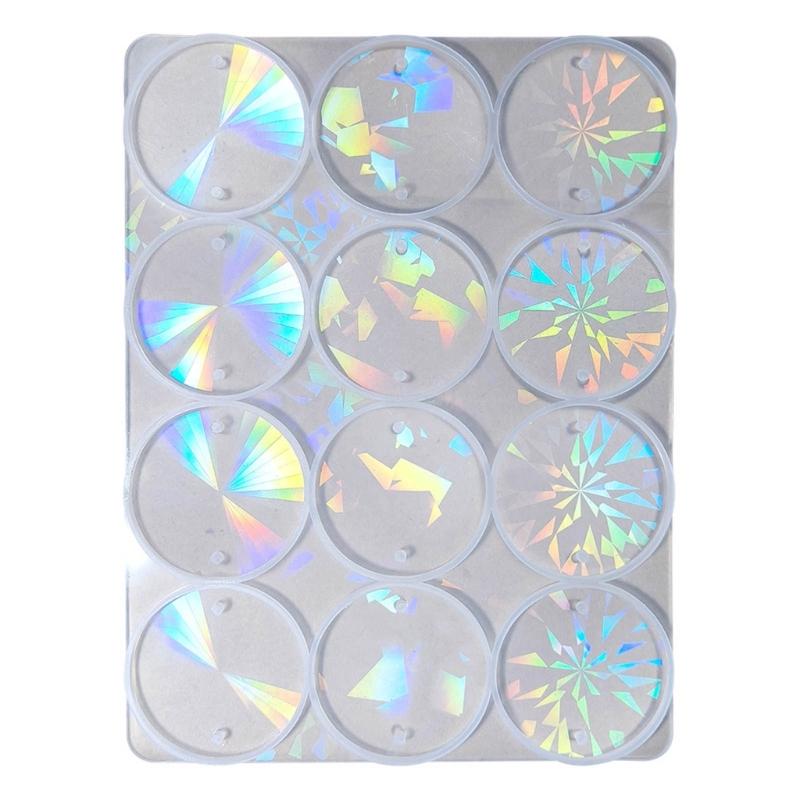 Holographical Pendant Mould Round Wind Chime Pendant Mold for DIY Enthusiasts