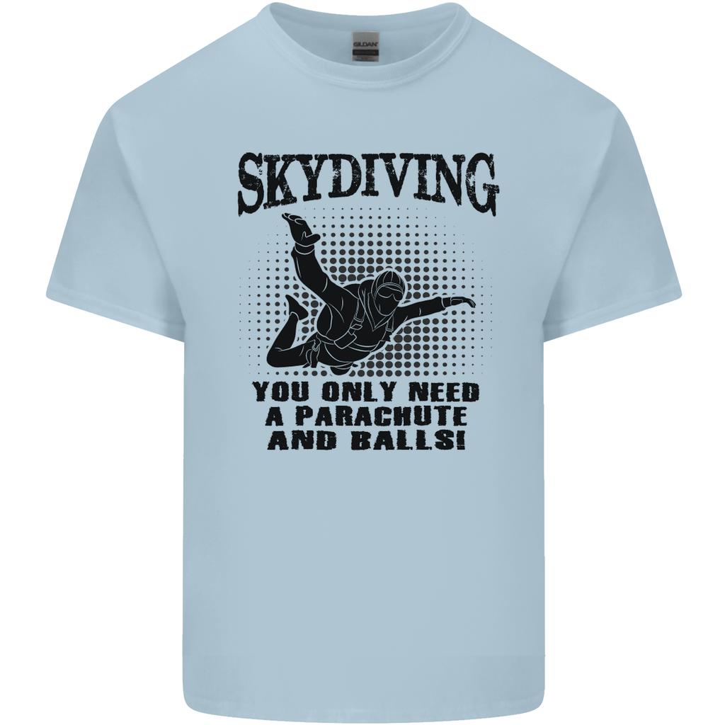 Skydiving Parachute Balls Skydiver Funny Unisexs Light Cotton TShirt