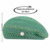 Japanese Style Hollowed Out Beret Hat Fresh Color Vintage Weave Painter Hat Thin Crochet Knitted Elegant Beach Cap Women Girls