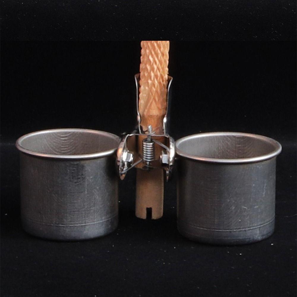 2in1 Vogelfutterspender Doppelbecher Abnehmbarer Papageienwasser-Fressnapf Vogelkäfigzubehör