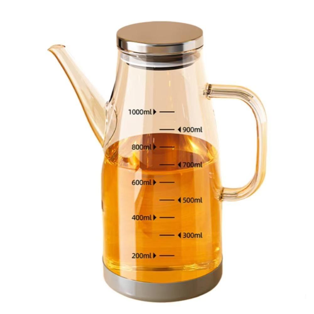 Large Capacity Glass Oil Pot Leak-Proof Seasoning Bottle New Oil Dispenser Bottle Household