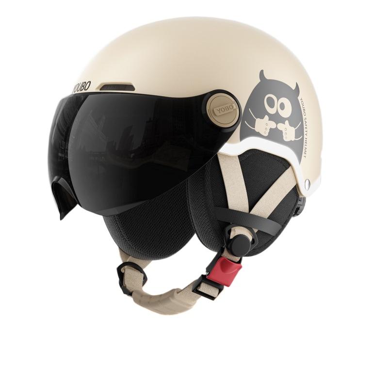 Electric Car Helmet Couple Four Seasons Universal Battery Motorcycle Men's Half Helmet Helmet