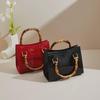 Bohao Bamboo PVC Square Barbie Jelly Crossbody: Stylish, Versatile, Dirt-Resistant, and Easy-to-Clean Summer Women's Evening Bag.