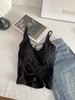 Women's Spring Cross Strap Backless Egg Collar Slimming Camisole 7031