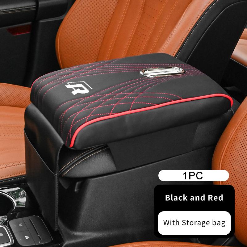Car Armrest Comfort Booster Cushion Leather Metal Heightening Pad For Volkswagen VW Tiguan CC Jetta Polo Golf 4 5 6 Passat B5 B6 zr6