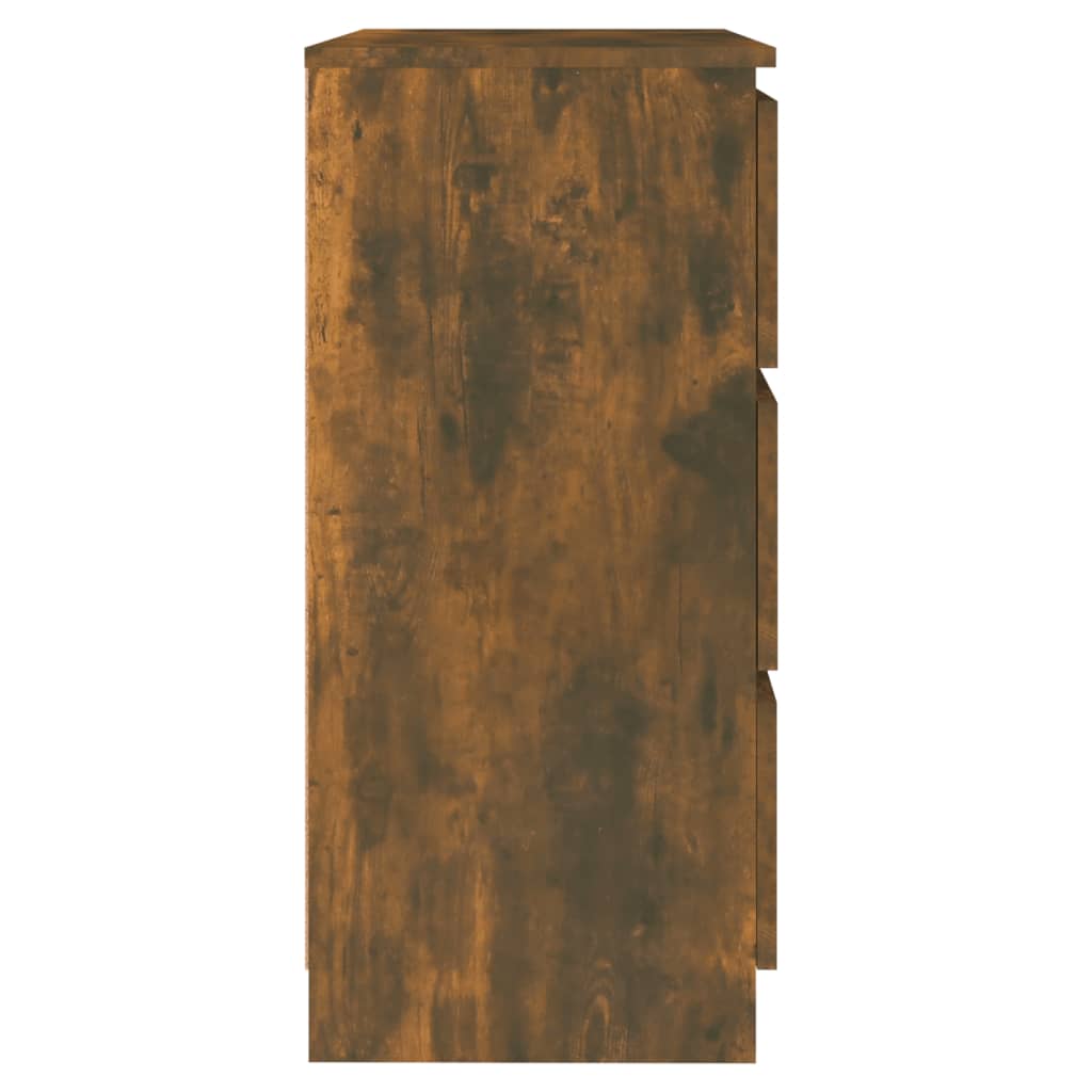 Vidaxl Komoda, Przydymiony Dąb, 60X35X76 Cm, Materiał Drewnopochodny