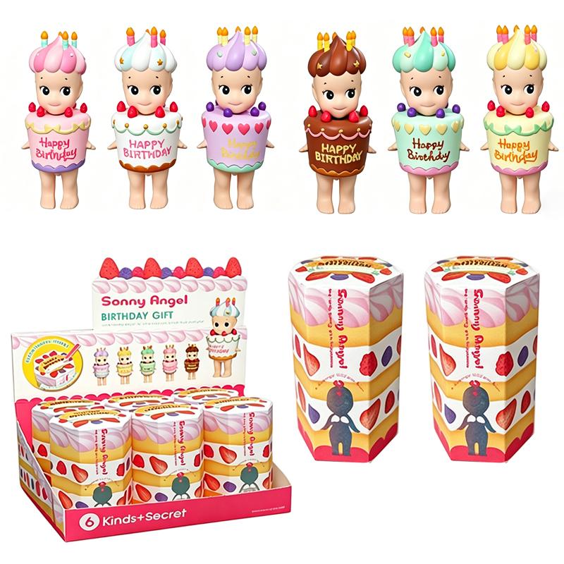 New Angel Figure  New York Series Cute Cake Mini Figurines Dolls Children's Birthday Gifts Ornament