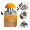 Stainless Steel Citrus Juicer Lid for 3.38inch Mason Jar Dishwasher Safe Manual Fruit Press with Ergonomic Handle