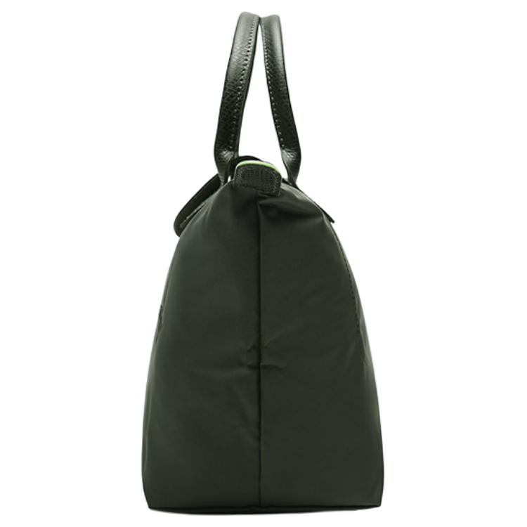 Longchamp Le Pliage Green 23 Short Handle Eco-Friendly Canvas Dumpling Tote Bag Small Women Tote Bag Forest-Green 1621919479