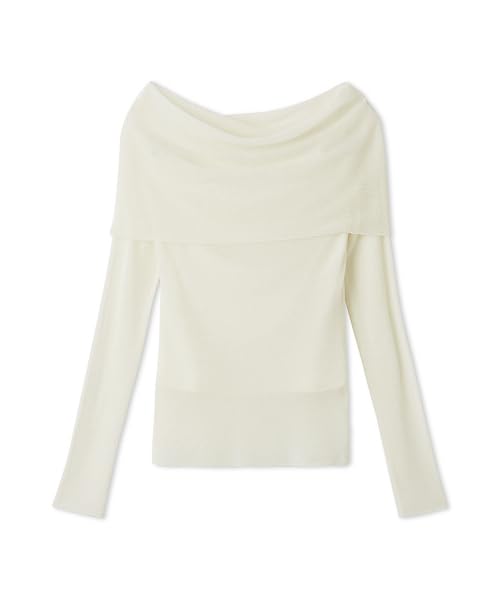 

Selford Sheer Knit Pullover CWNT251095 IVR Women s Off-the-Shoulder