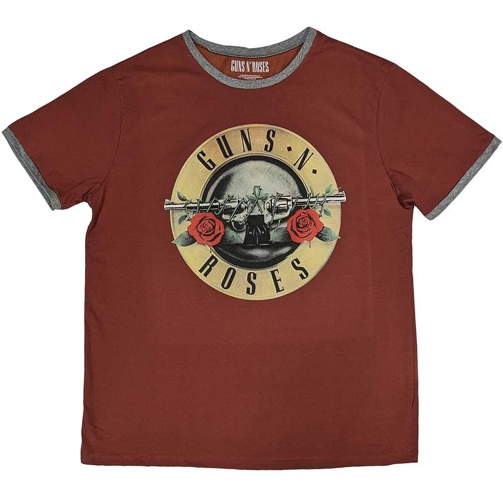 Guns N  Roses Classic Logo T-Shirt Red New XXXL