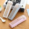 Wall-Mounted Kitchen Chopstick Holder with Lid - Plastic Storage Rack & Drainer