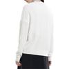 FILA Solid Color Open Front Casual Knit Sweater Women sweater Steam-White F11W331410FIV