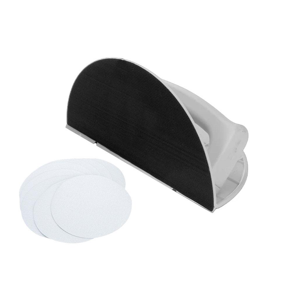 Multifunctional Semi-Circular Angle Sanding Sandpaper Tool Self-adhesive 90 Degree Plastics Boards Sanding Tool For Drywall