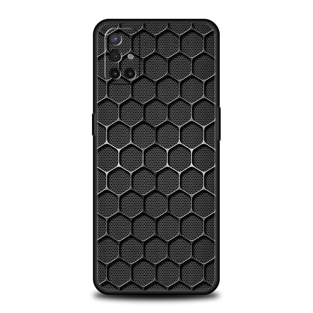 

Phone Case For OnePlus 15 13 12 11 10 9 8 7T Pro 13T 13R 12R 10R 9RT 8T Nord 2T CE 2 3 5G Lite Soft Cover Honeycomb Pattern OnePlus 12