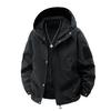 OO Solid Color Jacket Men's Loose Trend Sports Outdoor Waterproof Casual Hooded Jacket