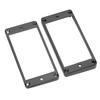2Pcs Humbucker Pickup Ring Metal Mounting Frame Flat Bottom Replacement for LP Electric Guitar