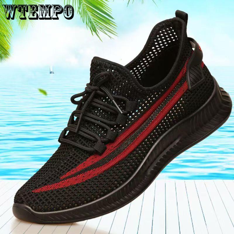 Casual Shoes Sports Shoes for Men - Summer Shoes Perforated Shoes with Breathable Mesh Upper Shoes