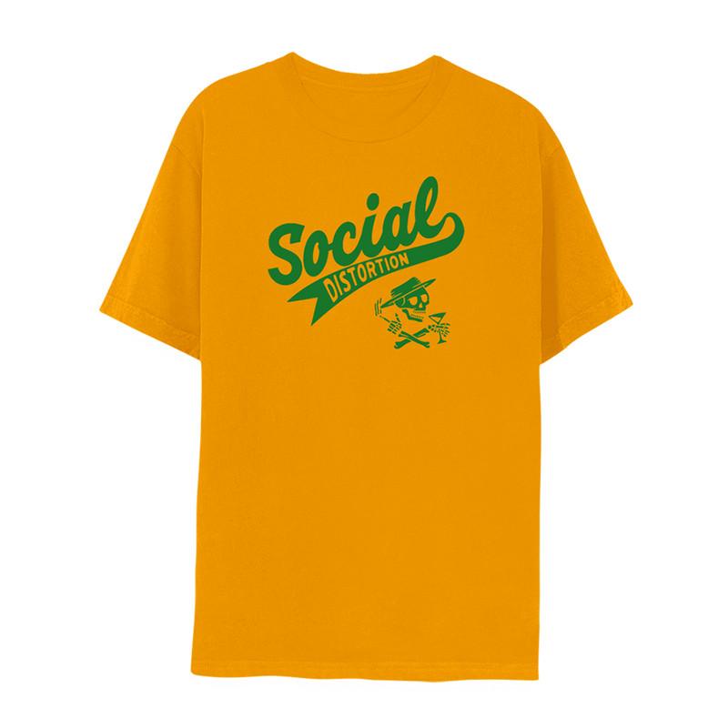 

Social Distortion Collegiate Skull Gold T-Shirt Fan Gift S-5XL Unisex T-Shirt XXL