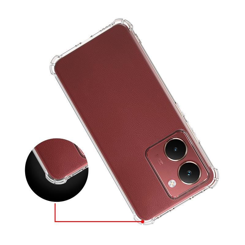 Applicable to OPPO A6X 4G/5G foreign version four corners anti-drop mobile phone case OPPO A3 5G transparent tpu soft case