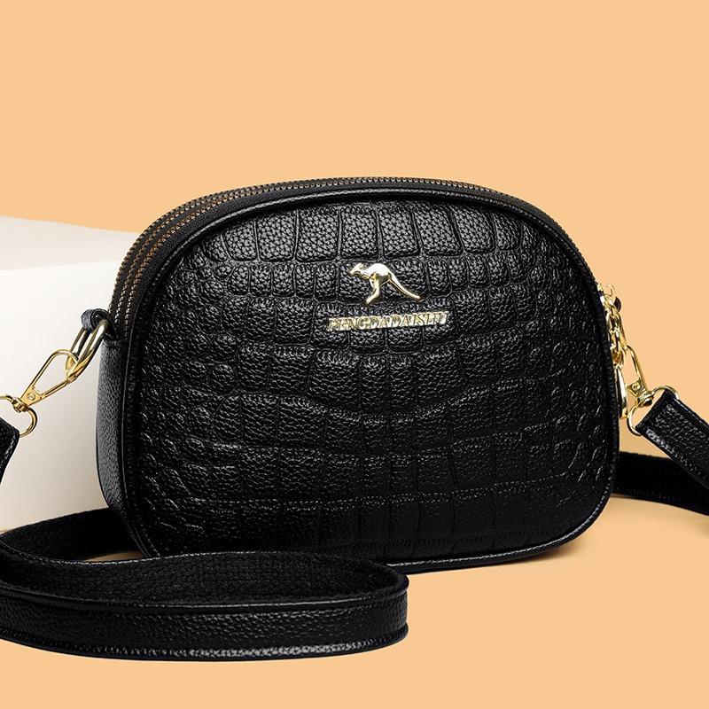 Women's bag simple and fashionable small round bag spring and summer shoulder bag lightweight mobile phone bag