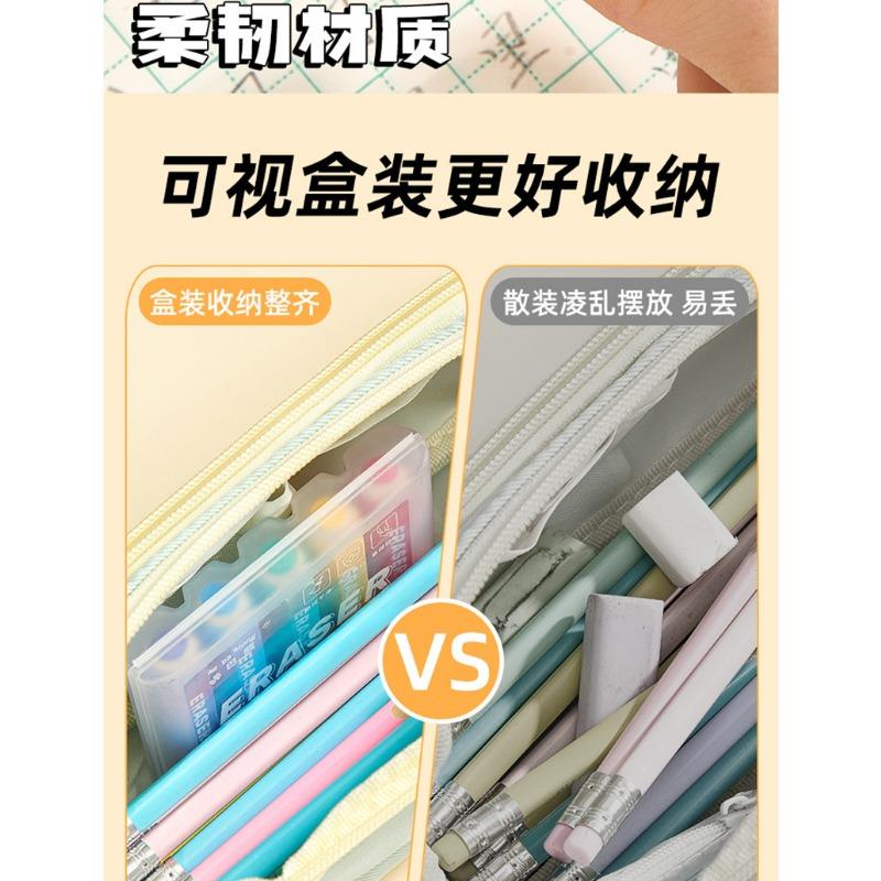 Hexagonal Pencil Shaped Eraser Clean Wiping No Trace Debris Collecting Boxed Erasers For Students