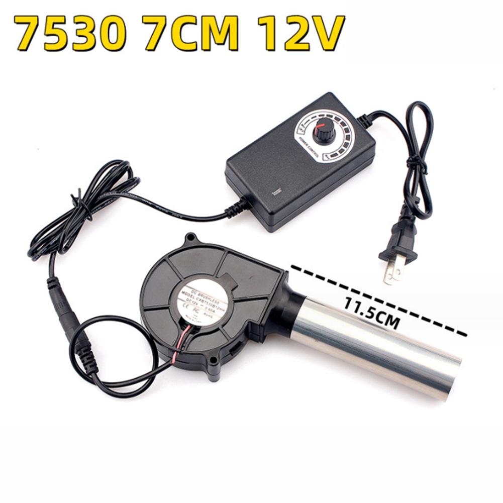 

7530 Blower Barbecue Blower Fan Tool U-S/EU 30 Noise 60 Blades AC100-240V Adjustable Speed Handheld For Charcoal Grill