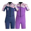 Children's Diving Suit 2.5MM One-piece Short-sleeved Warm Cold Snorkeling Surfing Swimsuit