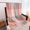Cachecol Quente Xale Feminino Cachecol Caxemira de Luxo Inverno Manta Envoltórios Casual Estampa Xadrez Pashmina Bufanda Viagem Poncho Estolas Echarpe