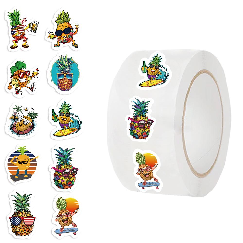 500Zhang/Volume Cartoon Journal Stickers Gift Wrapping Tape Sealing Stickers Adhesive Wholesale Roll Stickers Collection