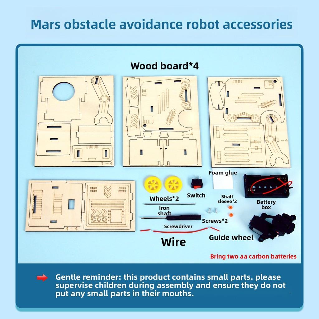 Diy Mars Obstacle Avoidance Robot Science Kit For Kids Educational Stem Toy