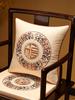 Embroidered Chinese Luxury Cushion Cover 45x45cm Elegant Crane Decorative Linen Pillowcase Living Room Sofa Autumn Pillow Covers